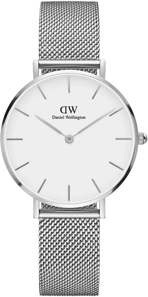 Zegarek Damski Srebrny Daniel Wellington PETITE STERLING DW00100164 32 Mm