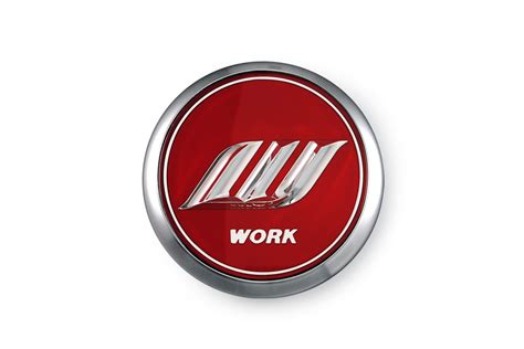 WORK Zeast Center Cap (Red) – WORK Wheels USA