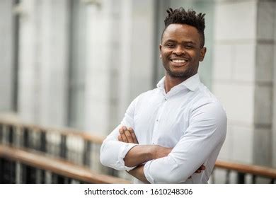 Happy Black Man Smile Gym Arms Stock Photo Shutterstock