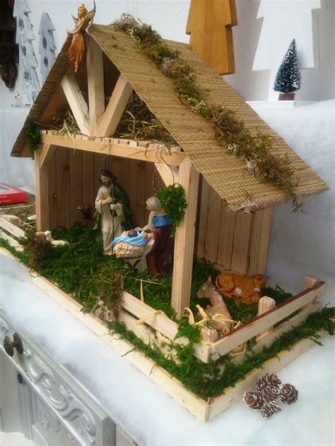 How To Make Christmas Crib Diy Nativity Scene Easy Simple Home Made