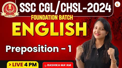 SSC FOUNDATION BATCH 2024 SSC CGL CHSL 2024 English Preposition 1