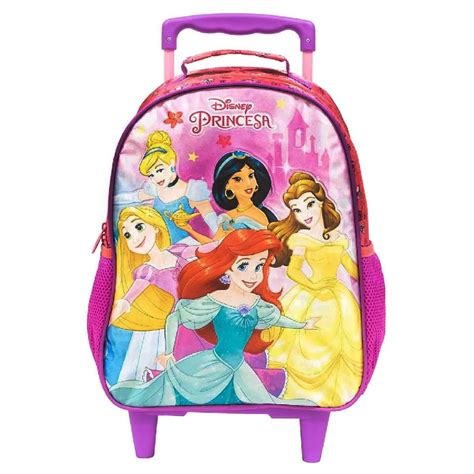 Mochila Rodinha Princesas Disney Xeryus Papelaria Bar O