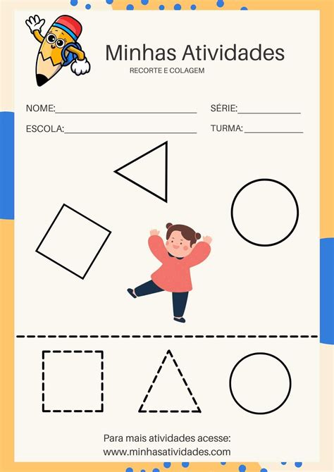 Atividade De Colagem Infantil - Caderno com 16 atividades de recorte e colagem para educação infantil ...