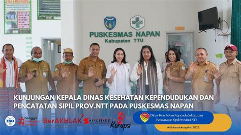 Kunjungan Kepala Dinas Kesehatan Kependudukan Dan Pencatatan Sipil Prov