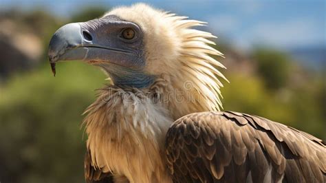 A Majestic Griffon Vulture Sharper Vulture Eye Beautiful Vulture