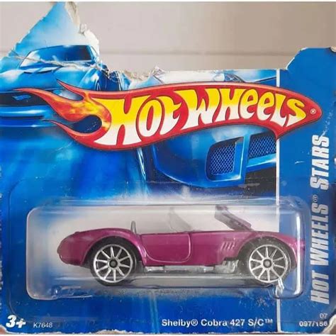 Embalagem Danificada Hot Wheels Stars Shelby Cobra 427 S C Universo Hot Wheels