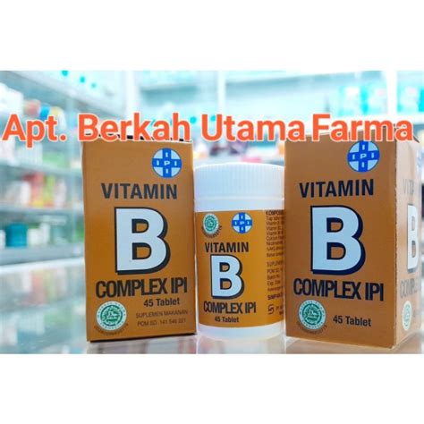 Jual Vitamin B Complex Ipi Isi Tablet Exp Shopee Indonesia