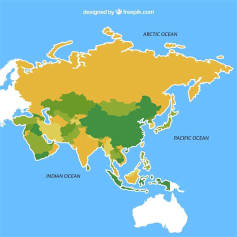Pacific Ocean Map Asia