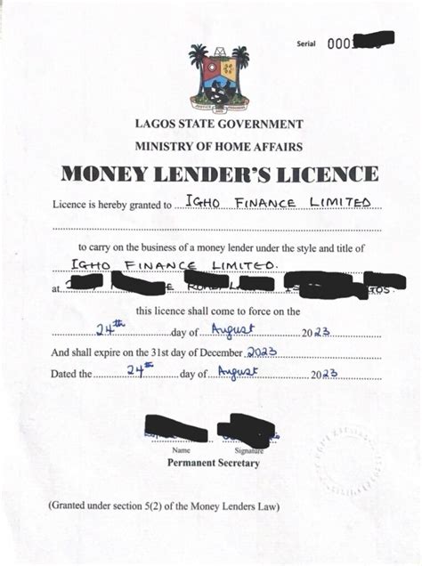 Lagos State Govt Renews Digital Lending Licence For Igho Finance Ltd