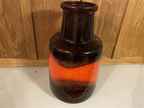 Vintage West Germany Scheurich Cm Fat Lava Mid Century Vase Ebay