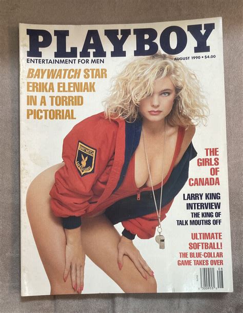 Mavin PLAYBOY MAGAZINE AUGUST 1990 BAYWATCH ERIKA ELENIAK HOT