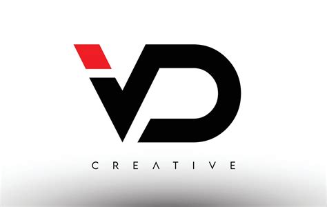 VD Creative Modern Letter Logo Design. VD Icon Letters Logo Vector ...