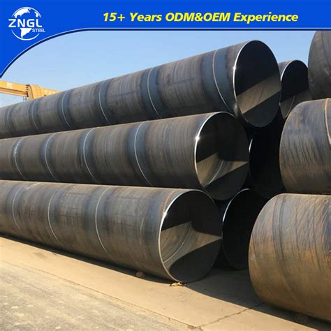 Zngl Natural Gas And Oil Api L Spiral Welded Carbon Steel Pipe China