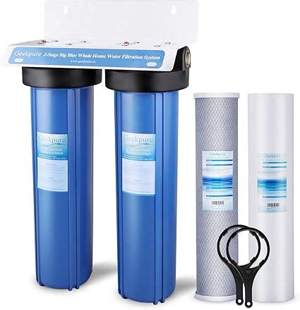 Amazon Geekpure 2 Stage Whole House Water Filter System W 20 Inch