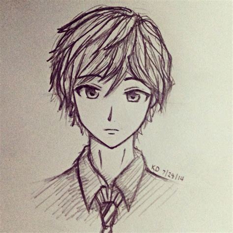 Anime Pencil Drawing at GetDrawings | Free download