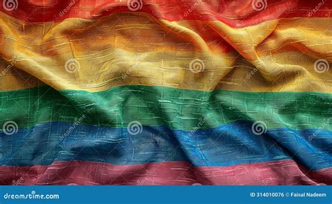 LGBT Pride Rainbow Flag As A Symbol Of Lesbian Gay Bisexual Transgender And Pride And
