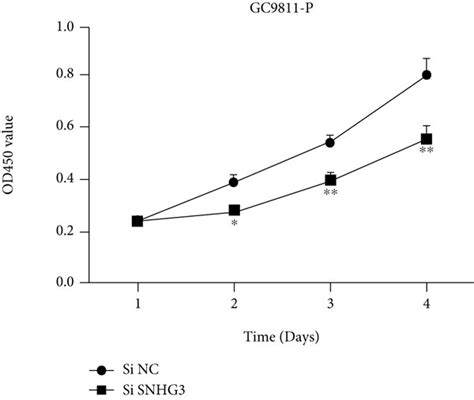 Lncrna Snhg3 Knockdown Suppressed Hgc 27 And Gc9811 P Cell