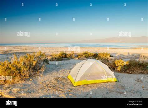 Tent Camping At Salt Creek Campground On The Eastern Shore Of The