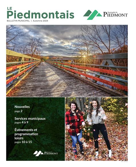 Le Piedmontais Bulletin Municipal Automne