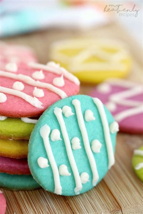 Easy Easter Egg Sugar Cookies My Heavenly Recipes