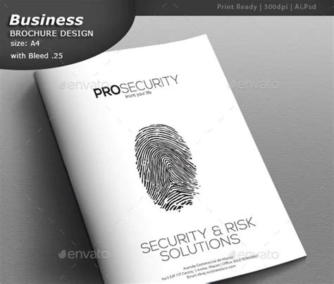 Security Brochure Free Premium Psd Pdf Vector Eps Png