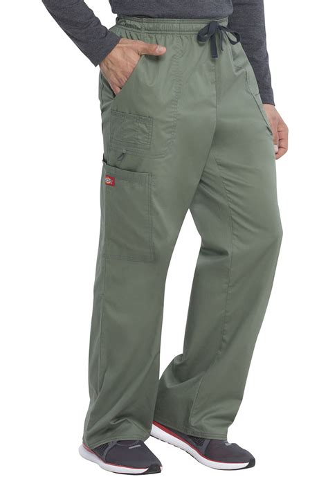 Gen Flex Mens Drawstring Cargo Pant In Olive 81003 Oliz From Cherokee