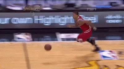 Derrick Rose Nba GIF - DerrickRose Nba Dunk - Discover & Share GIFs