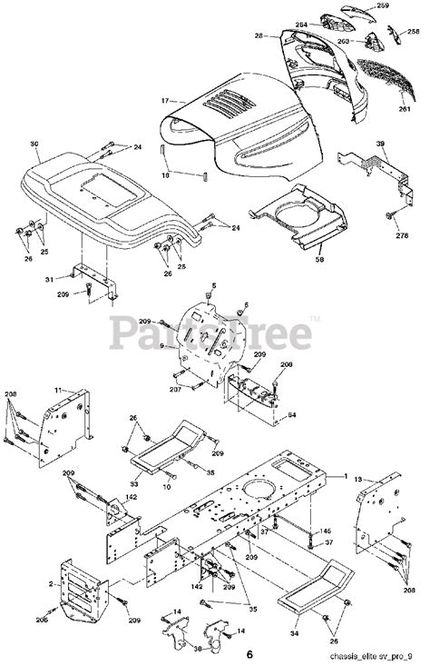 Poulan Pro Co 17542 Lt 960120075 00 Poulan Pro Lawn Tractor 2007 02 Chassis Parts Lookup