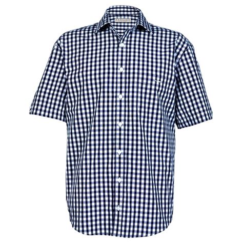 RM Williams Hervey Shirt Navy White Check Port Phillip Shop