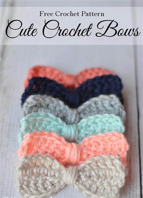 30 Crochet Hair Bows - Simple To Make