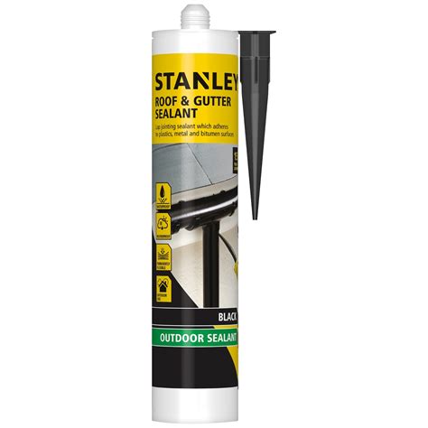 Stanley Roof Gutter Sealant Black Sealants Tapes B M Stores