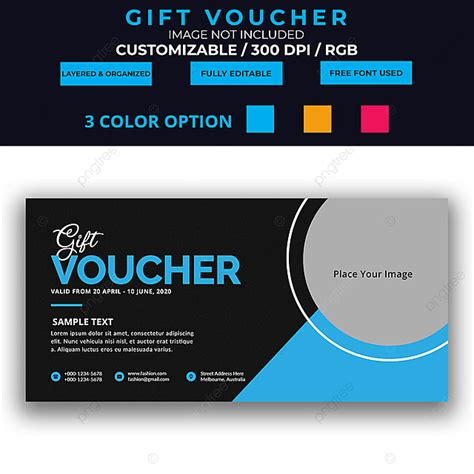 Gambar Kartu Voucher Hadiah Bisnis Multi Guna Templat Untuk Unduh