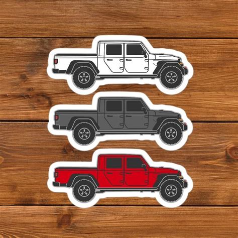 2 Gladiator Stickers Etsy Jeep Gladiator Jeep Jeep Store