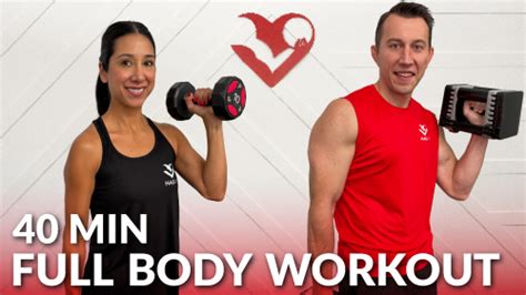 40 Min Full Body Dumbbell Workout Hasfit Free Full Length Workout Videos And Fitness Programs