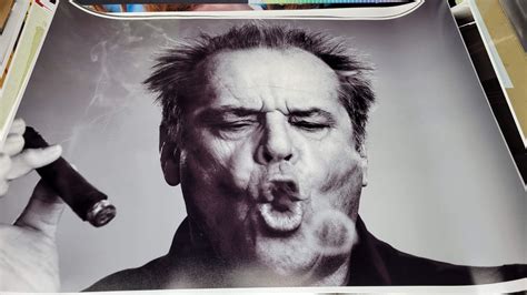 Jack Nicholson Smoking A Cigar Smoke Ring Poster X In Made In