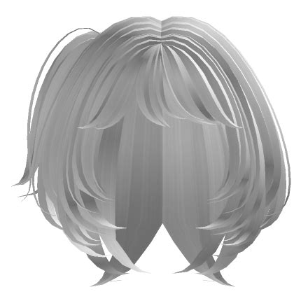 Cute Side Pigtail Fluffy Hair White Roblox Item Rolimon S