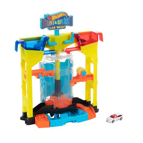 Hot Wheels Stunt and Splash Car Wash Playset