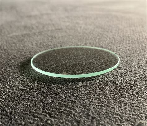 1 3/16" round flat glass, 1/16" thickness