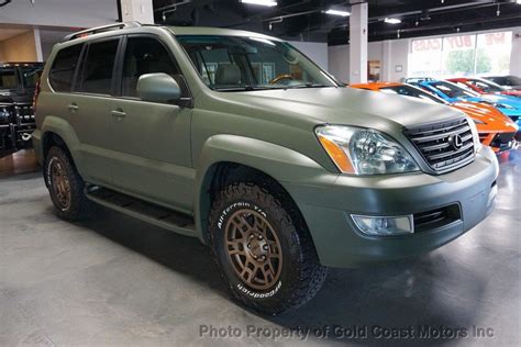 2007 Used Lexus Gx 470 Matte Military Green Trd Wheels At Gold