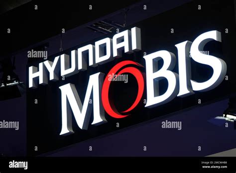 A Logo Of Hyundai Mobis Is Seen At The Seoul Mobility Show In Goyang