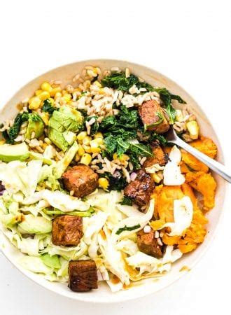 Bbq Tempeh Bowls With Sweet Potato Running On Real Food