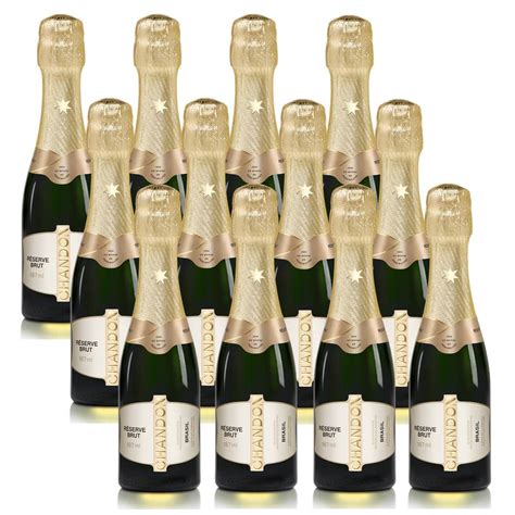 Kit 12 Unid Mini Espumante Chandon Baby Réserve Brut 187ml