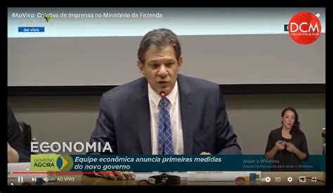 Ao Vivo Haddad Anuncia As Primeiras Medidas Da Economia No Governo Lula