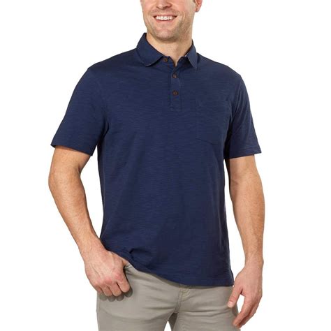 Izod Mens Saltwater Long Sleeve Slub Polo