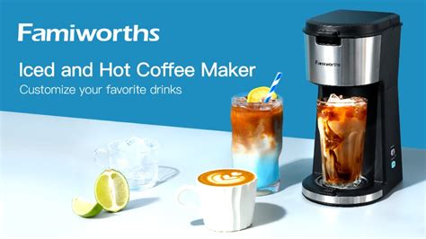 Famiworths Iced Coffee Maker Hot And Cold Coffee Maker Single Serve