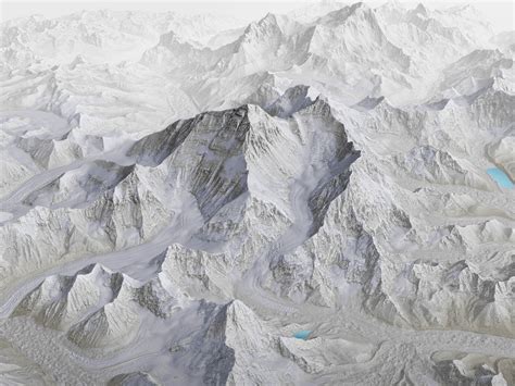 Mount Everest 3D Map