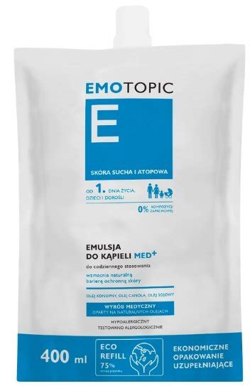 EMOTOPIC emulsja do kąpieli uzupełnienie 400 ml Inna marka Sklep