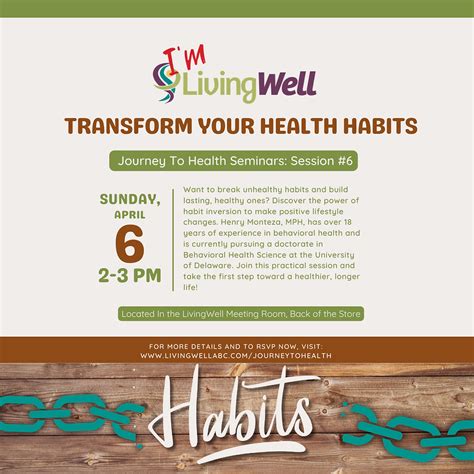 Journey To Health Transform Your Health Habits Livingwell Abc