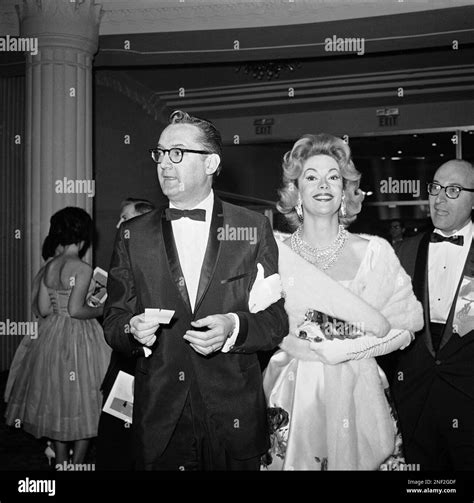 Steve Allen And His Wife Jayne Meadows Arrive At The Fox Wilshire Theater In Beverly Hills