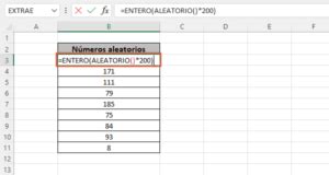 Función ALEATORIO en Excel usos fórmula o sintaxis y ejemplos